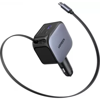 Ładowarka samochodowa UGREEN Fast 2-portowa 145 W USB-C/USB-A model 55910B