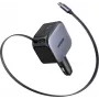 Ładowarka samochodowa UGREEN Fast 2-portowa 145 W USB-C/USB-A model 55910B
