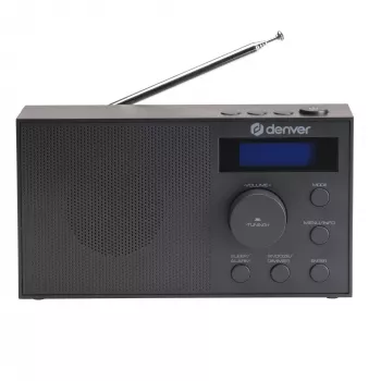 Radio DENVER DAB-51B — kompaktowe radio cyfrowe DAB+/FM/AM, czarne