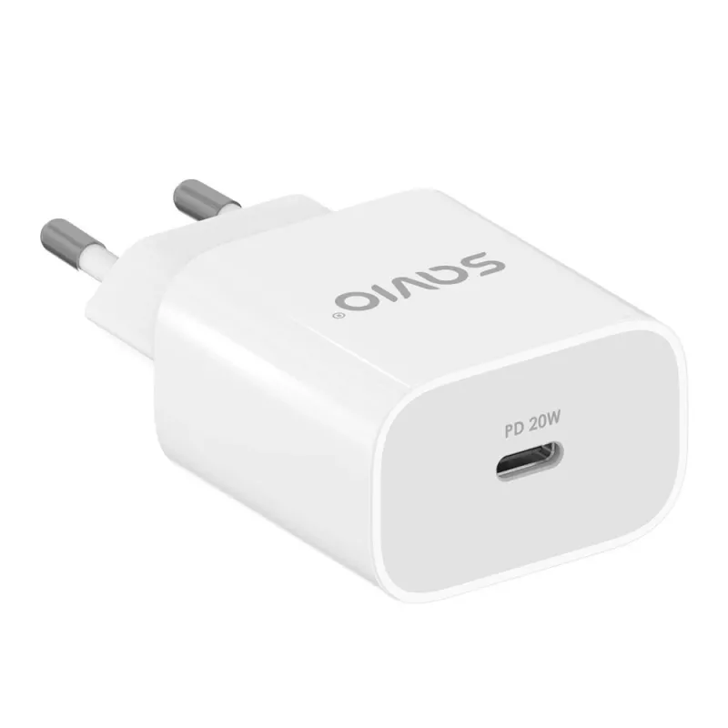 Ładowarka ścienna 20W LA-09 USB-C QC, PD 3.0 Savio SAVLA-09