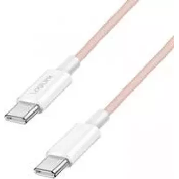 LogiLink USB 2.0 Type-C Kabel C/m> C/m Nylon 60W różowy - Kabel - Cyfrowy/Dane (CU0345)