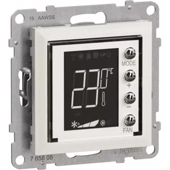 Legrand Seano MyHome termostat z wyświetlaczem 765608 z płytką maskującą w kolorze der (765608)