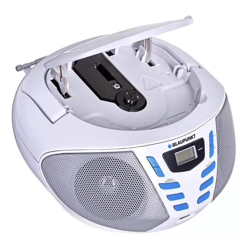 Przenośny system stereo Blaupunkt BB7-WH Cyfrowy 2,4 W FM Szary Odtwarzanie MP3