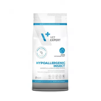 Sucha karma dla psa VETEXPERT Veterinary Diet Hypoallergenic Insect 2 kg — dorosłe psy, bezzbożowa, białko 21%, tłuszcz 16%