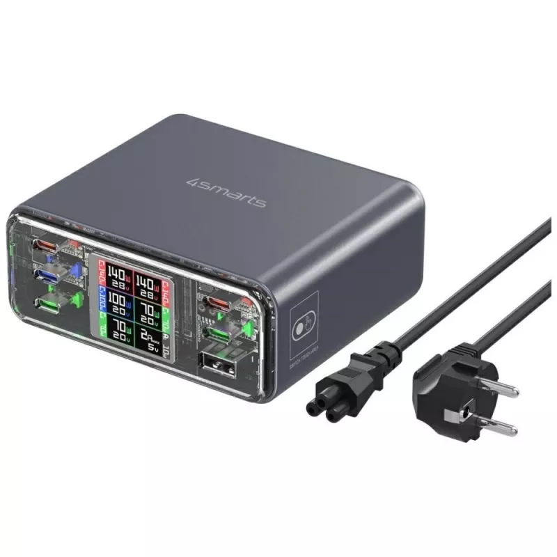 Stacja ładująca 360W 5xUSB-C + 1xUSB-A GaN