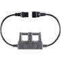 VOLTCRAFT CAA-1L 16 Adapter pomiarowy IEC Wtyczka urządzenia C20 - IEC Gniazdo urządzenia C19 Ciemnoszary (CAA-1L 16)