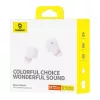 Słuchawki Baseus Bowie E18 True Wireless Stereo (TWS) douszne Bluetooth USB Type-C fioletowe — rozmowy i muzyka