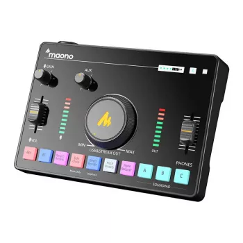 Mikser audio MAONO AMC2 Neo, 2-kanałowy mikser USB z łącznością USB