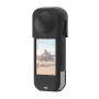 PULUZ silikonowe etui ochronne z osłoną obiektywu do Insta360 X5 (czarne)
