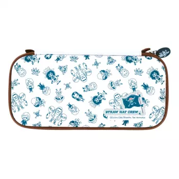 Etui FR-TEC One Piece Bag Chibi Nintendo Switch niebieskie brązowe białe
