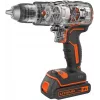 Wiertarka pistoletowa Czarny & Decker BCD383D2XK-QW 18 V, 2 Ah x2, uchwyt 13 mm, pomarańczowa