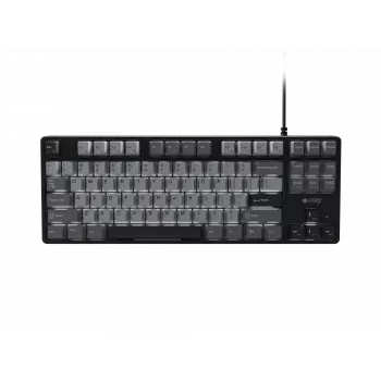 Klawiatura gamingowa NATEC Fury Kanabo K2 US z białym podświetleniem, mechaniczna, czarno-szara