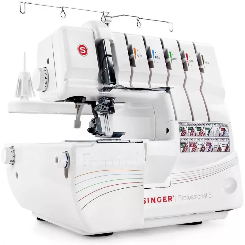 Maszyna do szycia Overlock Singer 14T968, prąd elektryczny, biała