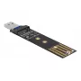 DeLOCK Combo Converter dla M.2 NVMe PCIe lub SATA SSD USB 3.2 Gen 2 Czarny