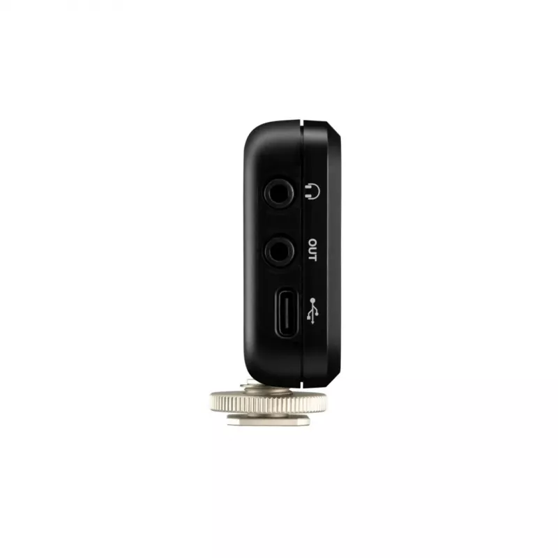 Bezprzewodowy odbiornik montowany na kamerze Shure MV-R-Z6 — 50–20000 Hz, zasięg 30 m, 12–15 V, 308×101×38 mm, 0,429 kg, czarny
