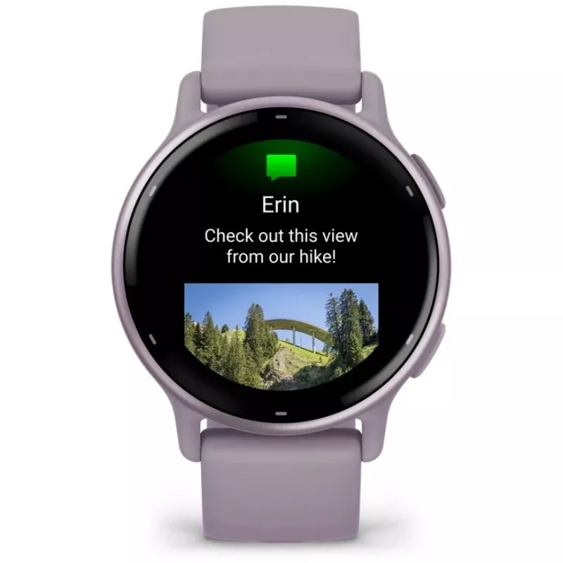 Garmin Vivoactive 5 3,05 cm (1,2 inch) AMOLED Cyfrowy 390 x 390 pikseli Dotykowy Fioletowy Wi-Fi GPS (satelitarny)