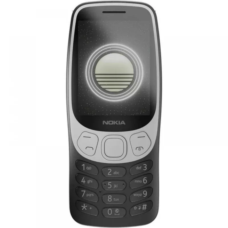 Nokia 3210 4G (2024) (TA-1618) | Grunge Czarny | 2.4 cala | TFT | 128 MB | 64 MB | Dual SIM | Bluetooth | 5 | Rozdzielczość głównego aparatu 2 MP