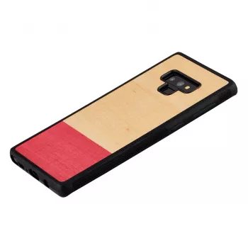 Etui na smartfona man and wood do Galaxy Note 9 — czarne, wzór w stylu niedopasowania
