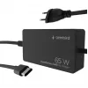 Cablexpert NPA-AC-PDQC65-01 65 W PowerDelivery GaN USB Type-C szybka ładowarka, czarna | Cablexpert