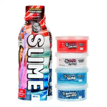 Zestaw slime WECOOL Compound Kings — różnokolorowe butelki slime, wielokolorowy asortyment