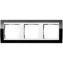 GIRA 3fach Rahmen Event Klar, Standard 55, System 55 Schwarz 0213733