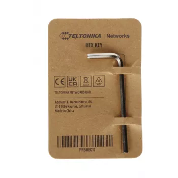 Klucz imbusowy Teltonika 19 x 53 x 2,5 mm niklowany kątowy PR5MEC17