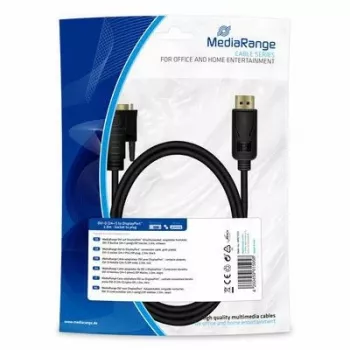 adapter kablowy wideo MediaRange MRCS131 2 m DisplayPort na DVI-D Czarny