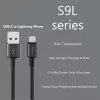 Kabel USB-A – Lightning Orsen S9L 1 m 2,1 A — czarny