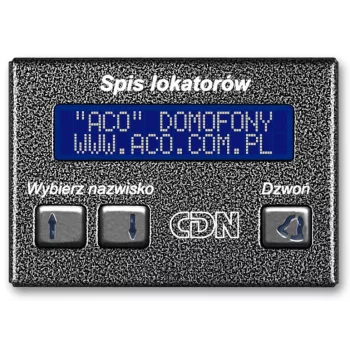 ACO CDN-230E GR Elektroniczna ewidencja lokatorów grafitowa