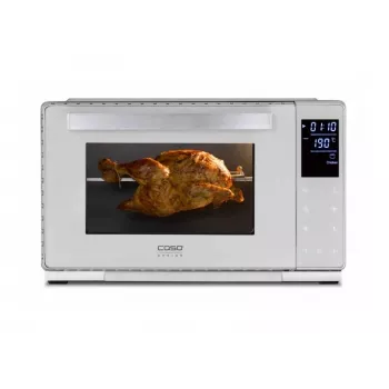 Piekarnik kompaktowy Caso Bake & Style 26 Touch 1500 W srebrny — blatowy mini piekarnik, szerokość użytkowa 26 cm
