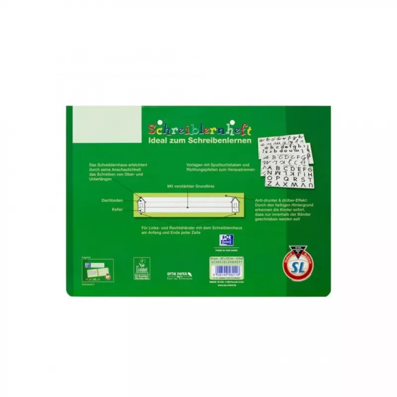 Zeszyt Oxford 100050089 A4 Zielony 80 g/m²