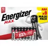 Bateria jednorazowa Energizer MAX AAA alkaliczna 1,5 V — opakowanie 8 szt., cylindryczna, 10-letni okres trwałości