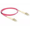 Kabel światłowodowy DeLOCK 84640 1m LC Fioletowy