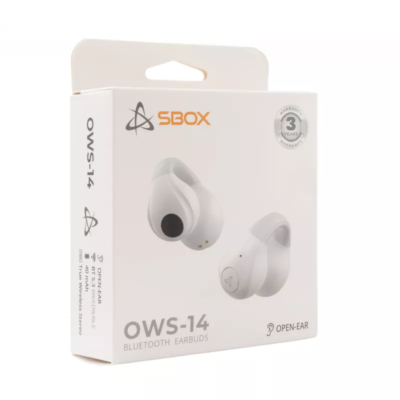 Słuchawki SBOX EB-OWS14 biały