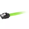 Kabel SATA Sharkoon SATA 3 0.3m 7-pin Czarny Zielony