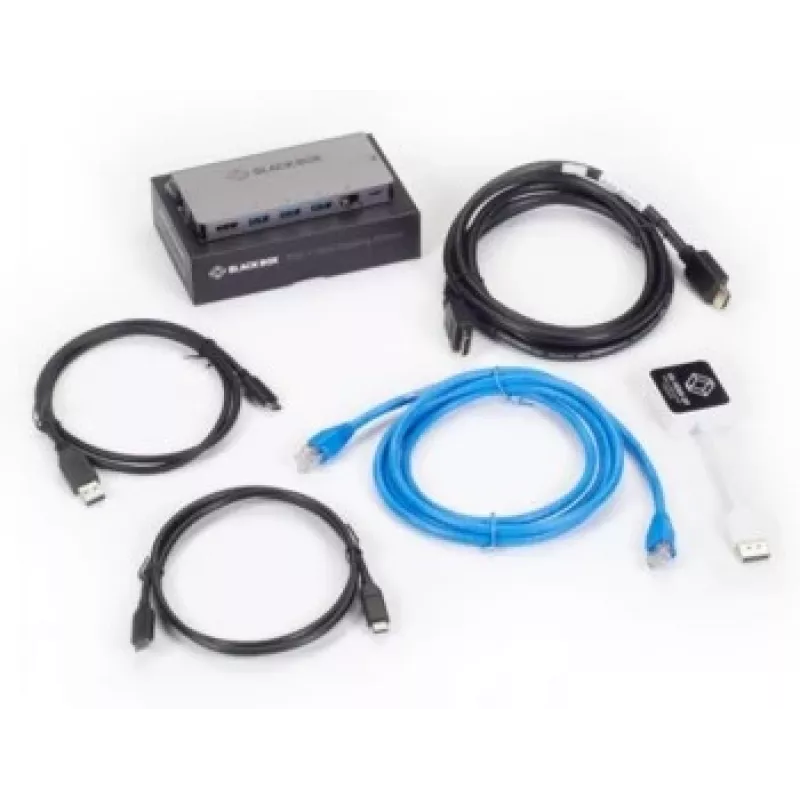 Stacja dokująca Czarny Box USB C - zestaw Displayport