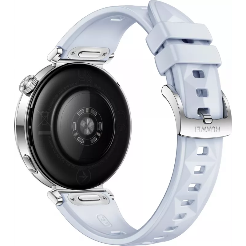 Smartwatch Huawei WATCH GT5 41mm z wyświetlaczem AMOLED 1,32 cala o rozdzielczości 466 x 466 pikseli. Pojemność baterii 323 mAh, waga tylko 35 g.