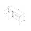 Cama 3D komoda ALMA 180x41.5xH90 kaszmir