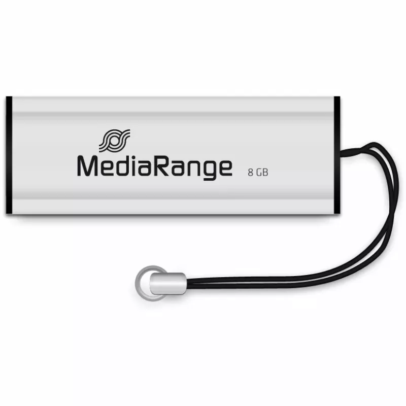 MediaRange SuperSpeed - Pendrive USB - 8GB - USB3.0 - Czarno/Srebrny (MR914)