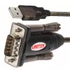 Przewód szeregowy UNITEK Y-105A Czarny 1,5 m USB Type-A DB-9