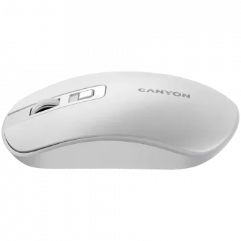 Mysz CANYON MW-18 Wireless Charge Pearl biały