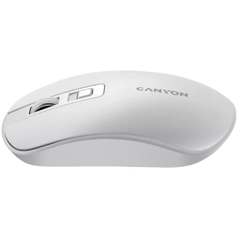 Mysz CANYON MW-18 Wireless Charge Pearl biały