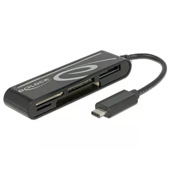 DeLOCK USB2.0 Card Reader USB Type-C męski 5 gniazd - Czytnik kart - All-in-one (Multi-Format) - USB-C (91739)