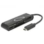 DeLOCK USB2.0 Card Reader USB Type-C męski 5 gniazd - Czytnik kart - All-in-one (Multi-Format) - USB-C (91739)