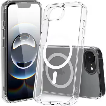 Nevox StyleShell SHOCKFlex - iPhone 16e/17e kompatibel zu MagSafe transparent
