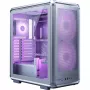 PC Midi Tower Cooler Master MasterFrame 500 Mesh — Czarny z przezroczystym bokiem, obsługuje zasilacze ATX, 2x200mm przód + 1x120mm tył, dyski 2,5 cala/3,5 cala