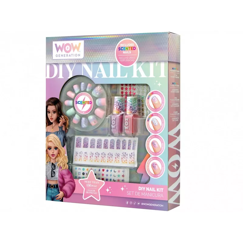 Zestaw do manicure dla dzieci Euroswan WOW00017 - pachnący zestaw do pielęgnacji paznokci