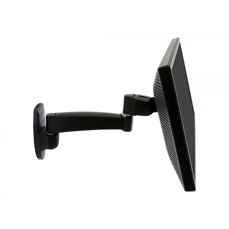 Ergotron 200 Series - Zestaw montażowy (ramię ścienne) - do monitora - 1 wysięgnik - stal - czarny - Rozmiar ekranu: do 81,3 cm (do 32 cali)