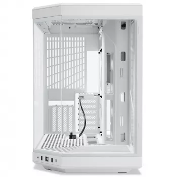 Obudowa komputera HYTE Y70 Midi Tower biała – obsługuje EATX, GPU do 42,2 cm, wysokość chłodzenia CPU 18 cm