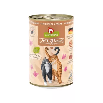 Granatapet DeliCatessen Indyk i Bażant – mokra karma dla kota 400 g